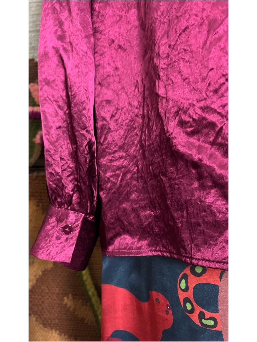 Esqualo Satin Bow Shirt 12 - Picture 14 of 16